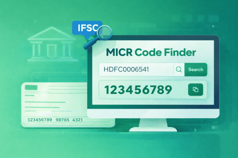 Micr Code Search MICR Code Finder – Get Bank MICR Instantly from IFSC